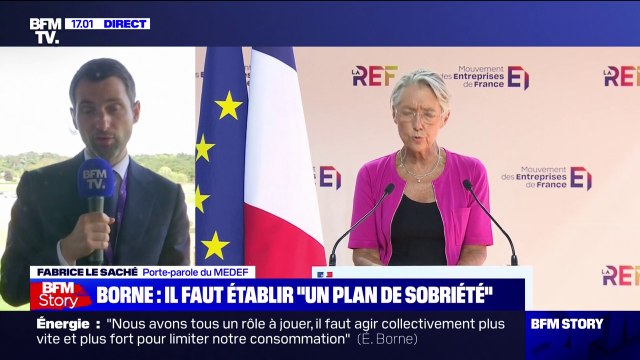 Face à la question de l'énergie, Fabrice Le Saché (Medef) demande une baisse des impôts de production