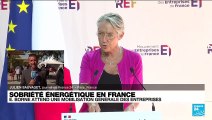 Sobriété énergétique en France : E. Borne attend une mobilisation générale des entreprises
