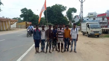 त्रिनेत्र के दर पर पहुंचने लगे पदयात्रियोंं के जत्थे, मेला आज से