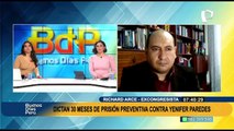 Richard Arce sobre Yenifer Paredes: “El responsable de esta situación es Pedro Castillo”