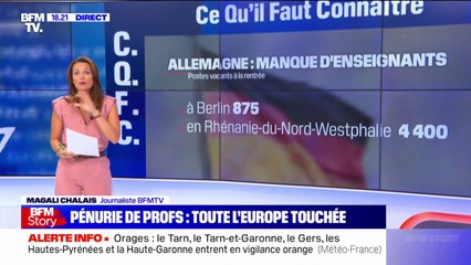 Pénurie d'enseignants: un problème qui touche toute l'Europe