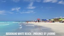 Vada Italy, Walk on The Free White Beach in Tuscany  Riviera, Rosignano Toscana