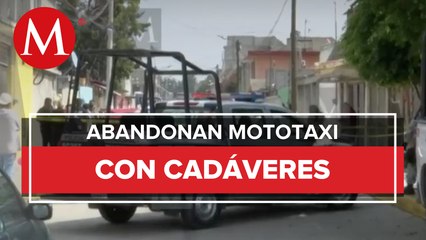 Localizan un mototaxi con dos cuerpos en Tultitlán, Edomex
