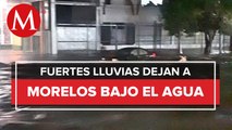 Reportan graves inundaciones por lluvias en Morelos