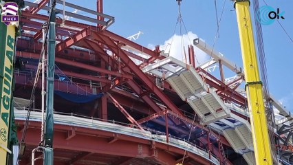 Las nuevas porterías ya están listas para el debut en el Bernabéu