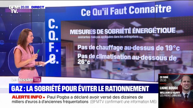 Sobriété énergétique: les pistes envisagées par le gouvernement
