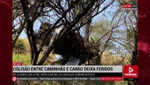 Colisão entre caminhão e carro na PR-444 deixa dois feridos