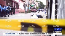 ¡Terrible! Acribillado perece motociclista en la capitalina col. Modesto Rodas Alvarado
