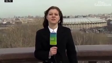 Perrito le roba el micrófono a una reportera y se vuelve viral