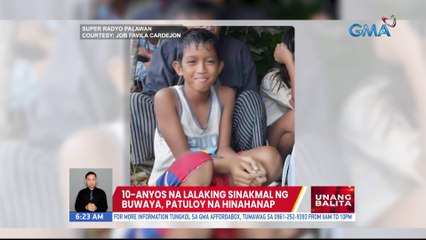 10-anyos na lalaking sinakmal ng buwaya, patuloy na hinahanap | UB