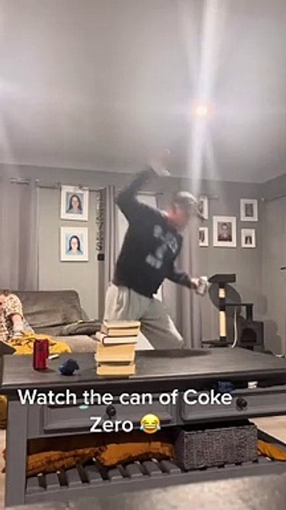 Rugby Fan's Fervor Flips Coke Can