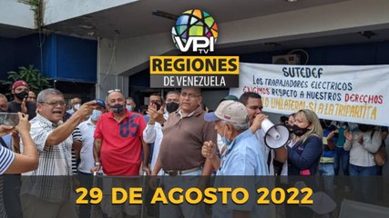 Noticias Regiones de Venezuela hoy - Lunes 29 de Agosto  de 2022 | VPItv