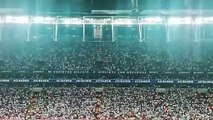 Beşiktaş taraftarı Dolmabahçe’yi inletti: Türkiye laiktir, laik kalacak