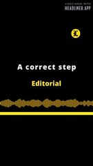 Editorial en inglés: A correct step