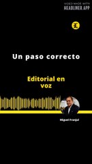 Editorial: Un paso correcto