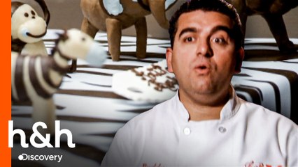 Animales bebés para un pastel de baby shower | Cake Boss | Discovery H&H