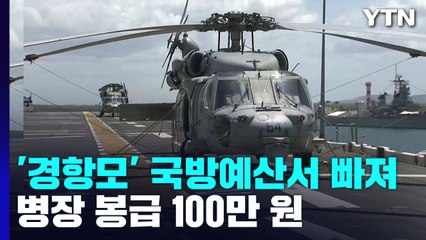 내년 국방예산에 경항모 빠져...병장 봉급·지원금 더해 130만 원 / YTN