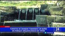 Cusco: Policía busca a turistas extranjeras que se bañaron desnudas en complejo arqueológico