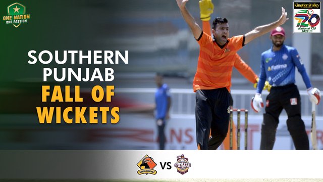 Southern Punjab Fall Of Wickets | Sindh vs Southern Punjab | Match 1 | National T20 Cup 2022 | PCB | MS2T
