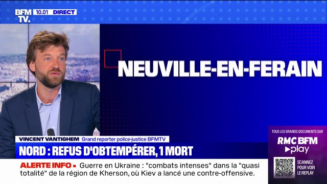 Nord: un homme au volant d'une voiture tué par balle lors d'un contrôle de police, après un refus d'obtempérer