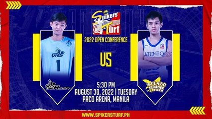 GAME 2 AUGUST 30, 2022 | VNS ONE-ALICIA vs ATENEO-FUDGEE BARR | 2022 SPIKERS'S TURF S5 OPEN CONFERENCE
