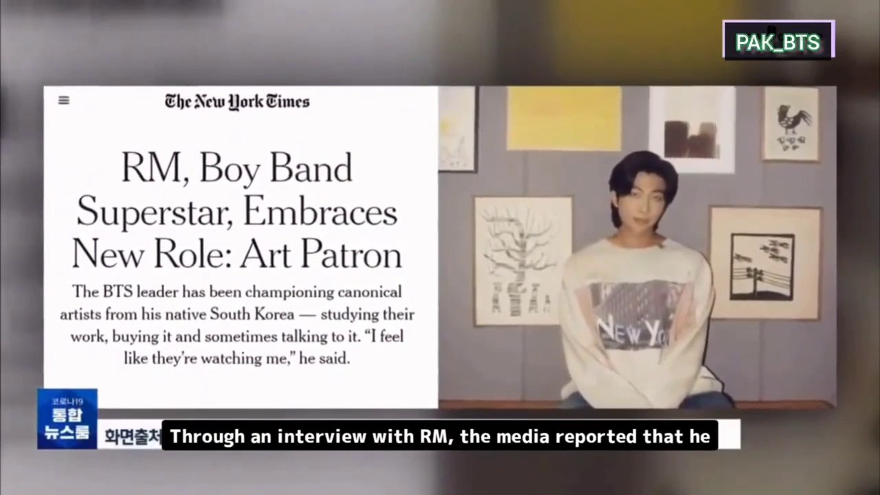 RM, BTS Leader, Embraces New Role: Art Patron - The New York Times
