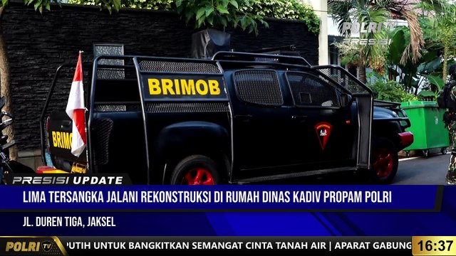 PRESISI UPDATE Rekonstruksi Penembakan Brigadir J di Duren Tiga