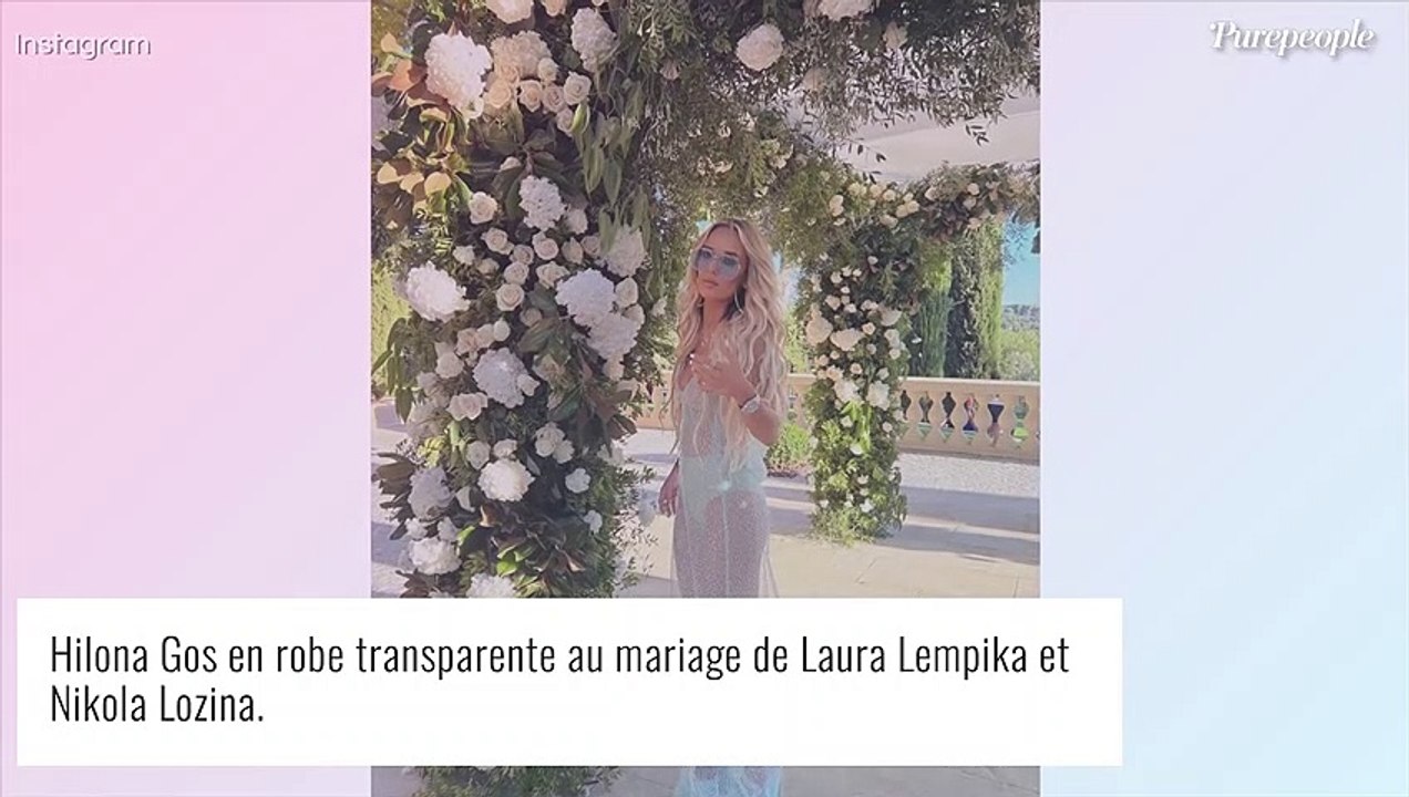 Mariage de Laura et Nikola Lozina : la robe d'une invitée fait scandale,  mise au point après la polémique ! - Vidéo Dailymotion