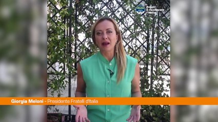 Elezioni, Meloni "Acqua bene naturale. Pronti a difendere l'ambiente"