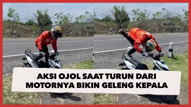Aksi Ojol saat Turun dari Motornya Bikin Publik Geleng-Geleng Kepala