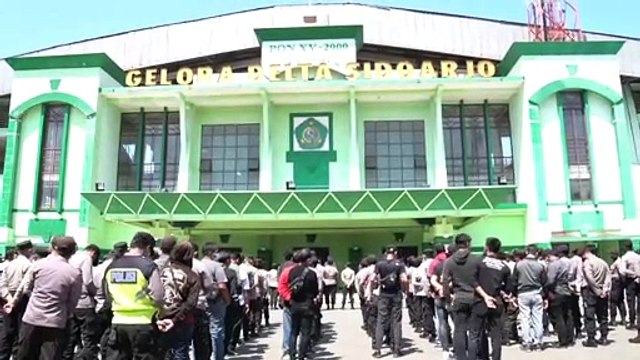 Kapolresta Sidoarjo Meninjau Pengamanan Pertandingan Sepakbola Liga 2