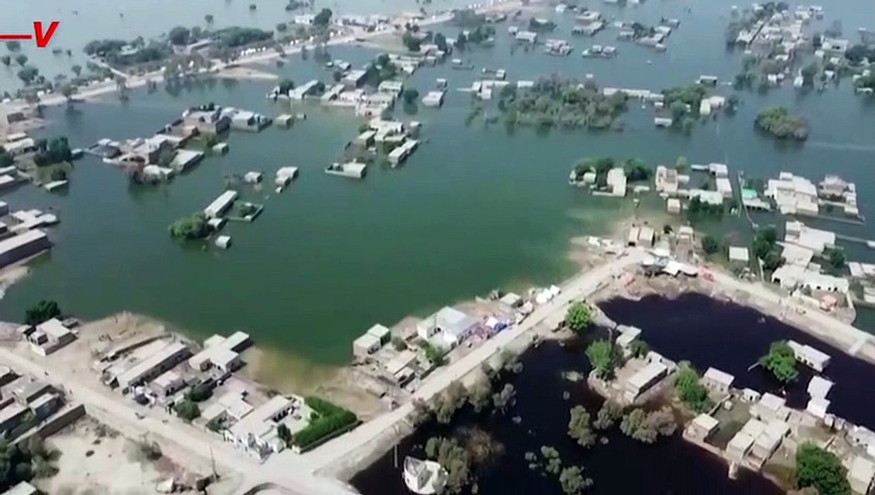 Drone footage of Pakistan's Punjab area shows extent of destruction in ...