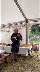 Simon Croson receives the Silver Queen trophy