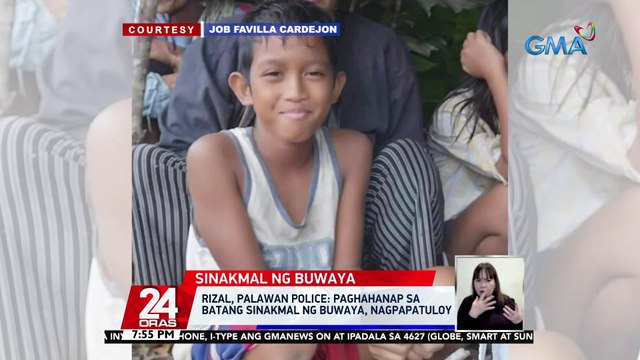 Rizal, Palawan Police: paghahanap sa batang sinakmal ng buwaya, nagpapatuloy | 24 Oras