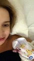 Isabella Scherer surgiu em vídeos após dar à luz gêmeos Mel e Bento