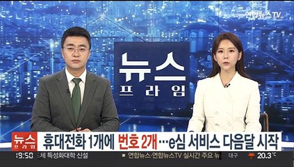 '휴대전화 1개에 번호 2개'…e심 서비스 다음달 시작