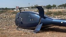 İzmir’de helikopter kazası: 2 kişi yaralandı