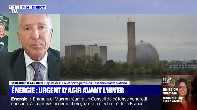 Crise de l'énergie: Philippe Ballard, député RN de l'Oise, plaide pour un taux de TVA réduit sur les produits énergétiques