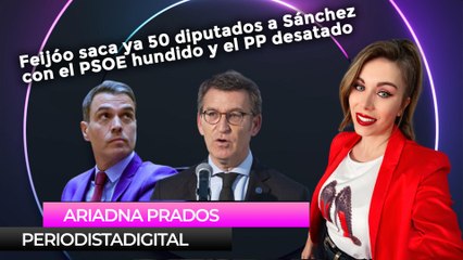 Feijóo saca ya 50 diputados a Sánchez con el PSOE hundido y el PP desatado