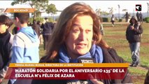 Maratón solidaria por el aniversario 135° de la escuela n°1 Félix de Azara