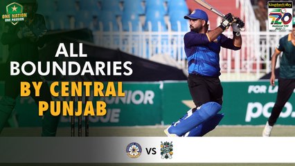 All Boundaries By Central Punjab | Balochistan vs Central Punjab | Match 2 | National T20 2022 | PCB | MS2