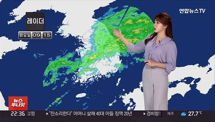 [날씨] 강원·충북·경북 강한 비 주의…낮 기온 올라
