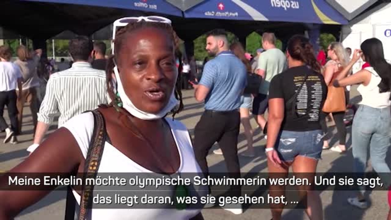 Open-Fans mit Botschaft: 'Williams ist die GOAT'