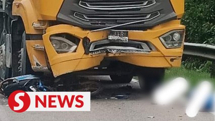 Family of four on motorcycle killed in crash with lorry