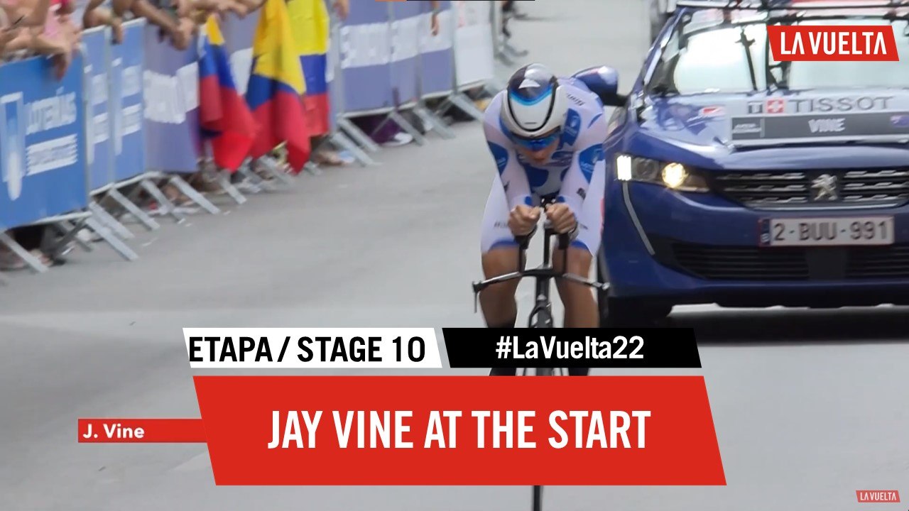 Jay Vine at the start - Étape 10 / Stage 10 | #LaVuelta22