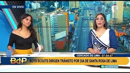 Jóvenes scouts dirigen el tránsito en Lima y Callao por el día de Santa Rosa de Lima
