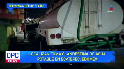 Localizan toma clandestina de agua potable en Ecatepec, EdoMéx