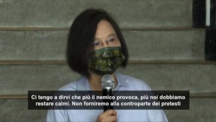 Taiwan, la presidente visita le truppe: "Ci difenderemo"