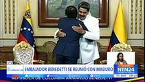 Armando Benedetti entregó sus cartas credenciales a Nicolás Maduro