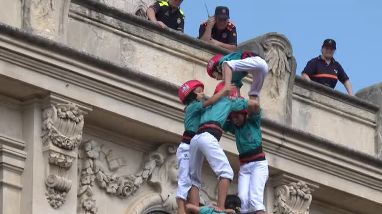 Vilafranca del Penedés recupera sus afamados castellers